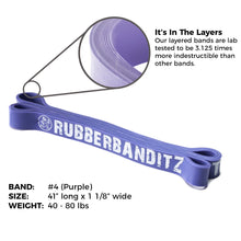 Load image into Gallery viewer, Rubberbanditz 41" Resistance Bands. SOLD INDIVIDUALLY