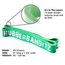 Load image into Gallery viewer, Rubberbanditz 41" Resistance Bands. SOLD INDIVIDUALLY