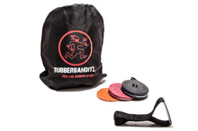 Load image into Gallery viewer, Rubberbanditz 12" and 41" Light, Medium & Heavy Bands kit with Bag and Door Strap