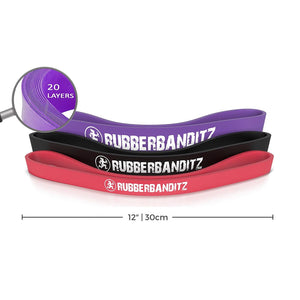 Rubberbanditz 12" Resistance Bands. KITS & BAND COMBINATIONS