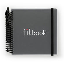 Load image into Gallery viewer, FITBOOK Fitness Exercise Sports Nutrition Planner Gym Exercise Diary Journal BLACK