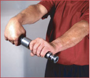 SideWinder Pro Plus Hand, Wrist and Forearm Exerciser 1 1/2″ Diameter for a demanding workout, Also excellent for Rehab.